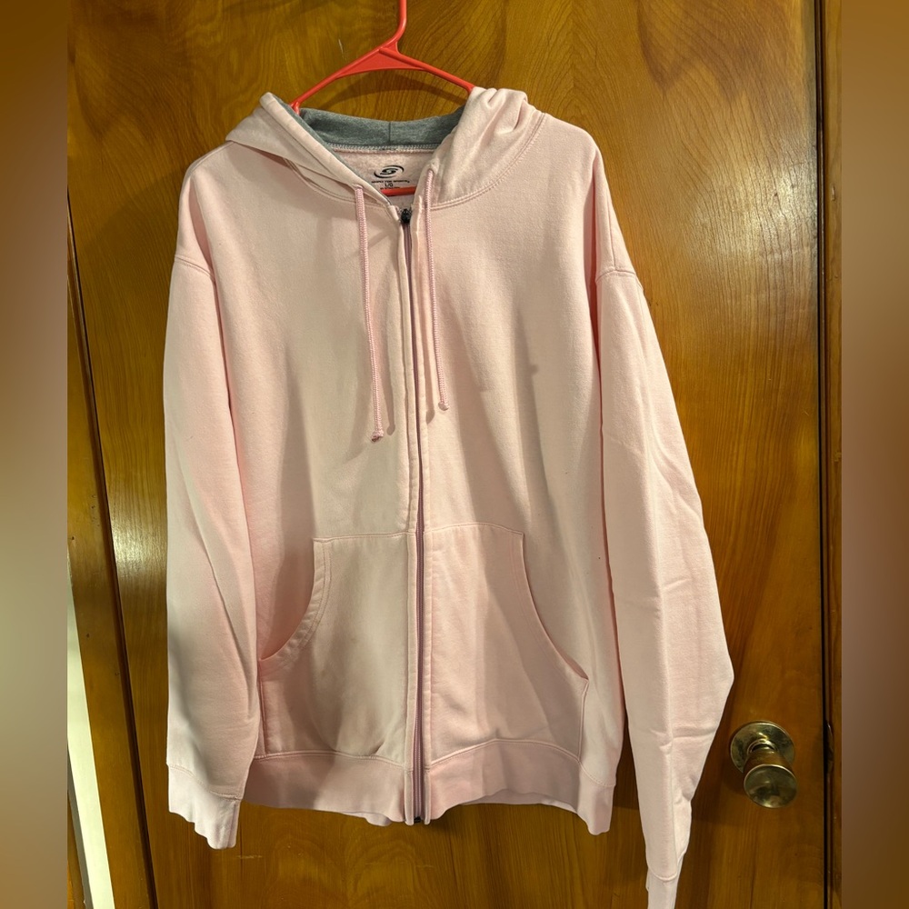 Pink Zip-Up Hoodie